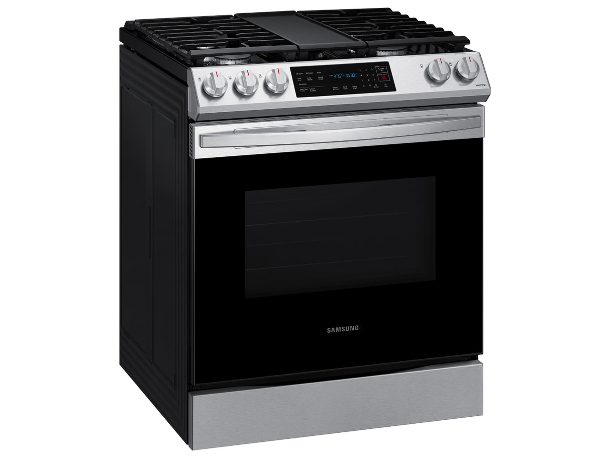 6.0 cu. ft. Smart Slide-in Gas Range with Convection in Stainless Steel - (NX60T8311SS)