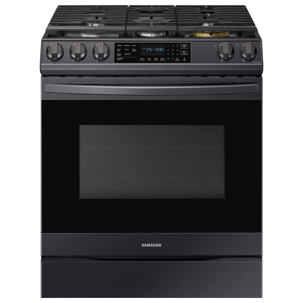 6.0 cu ft. Smart Slide-in Gas Range with Air Fry in Black Stainless Steel - (NX60T8511SG)