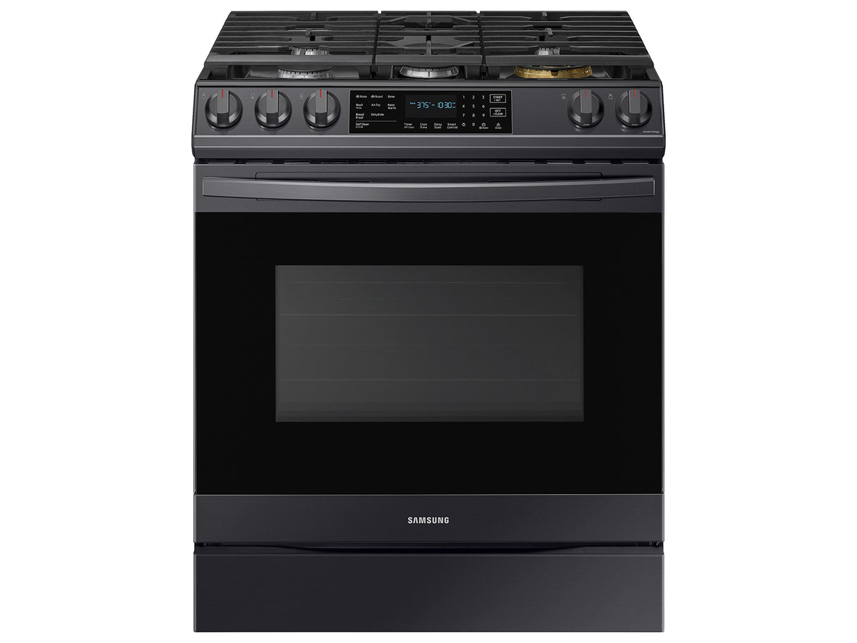 6.0 cu ft. Smart Slide-in Gas Range with Air Fry in Black Stainless Steel - (NX60T8511SG)