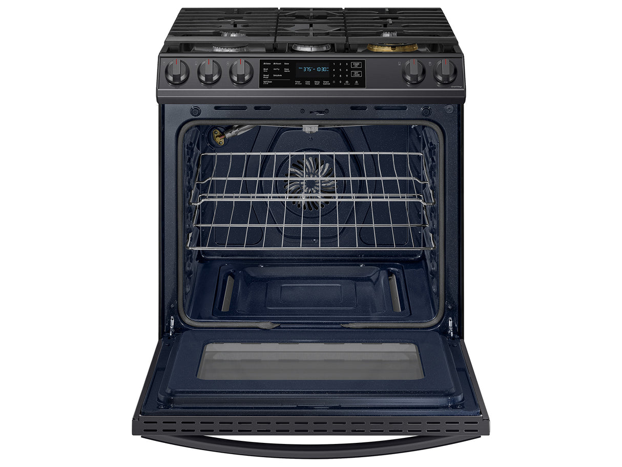 6.0 cu ft. Smart Slide-in Gas Range with Air Fry in Black Stainless Steel - (NX60T8511SG)