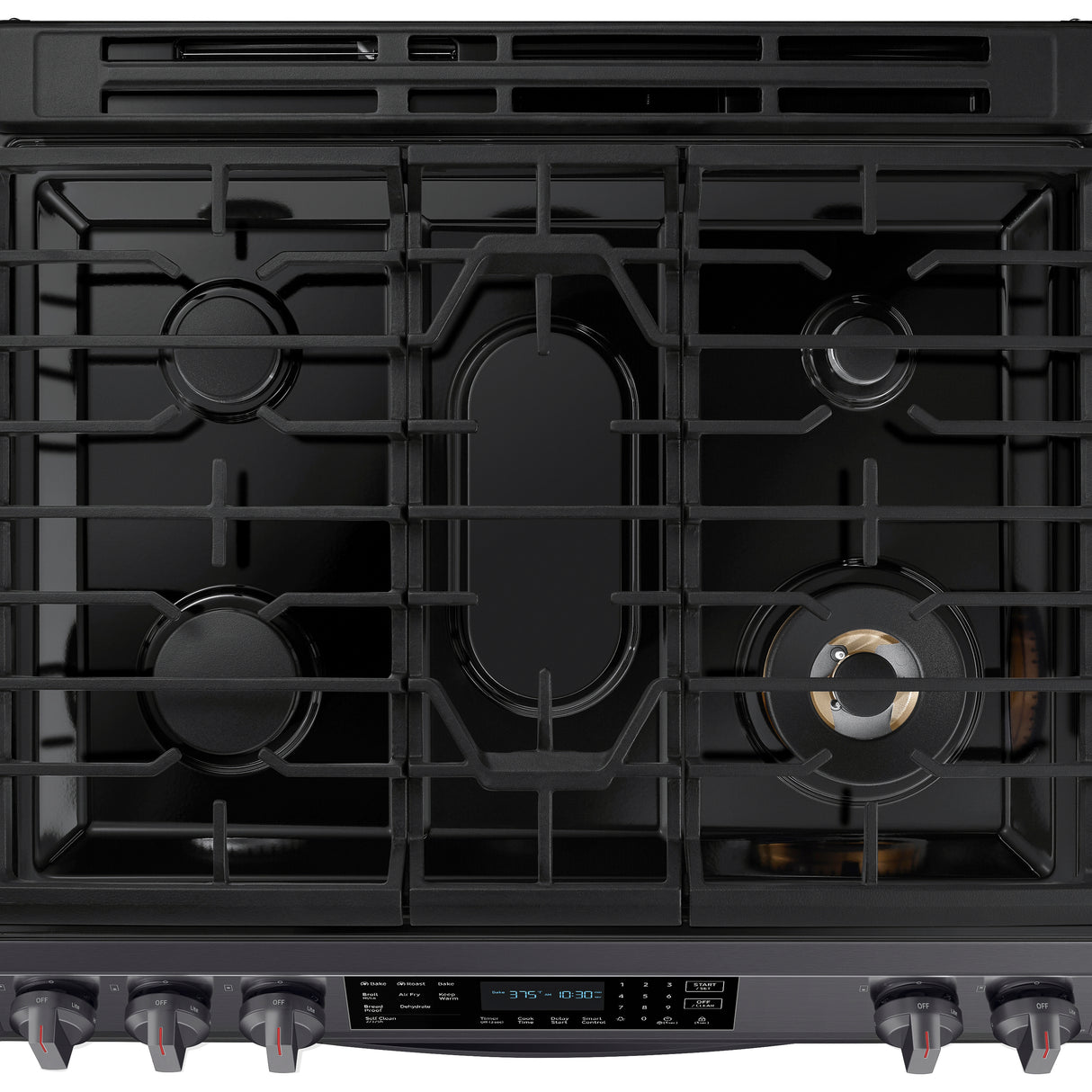 6.0 cu ft. Smart Slide-in Gas Range with Air Fry in Black Stainless Steel - (NX60T8511SG)