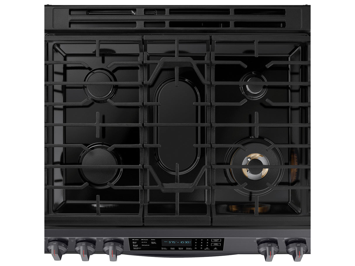 6.0 cu ft. Smart Slide-in Gas Range with Air Fry in Black Stainless Steel - (NX60T8511SG)