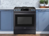 6.0 cu ft. Smart Slide-in Gas Range with Smart Dial & Air Fry in Black Stainless Steel - (NX60T8711SG)