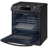 6.0 cu ft. Smart Slide-in Gas Range with Smart Dial & Air Fry in Black Stainless Steel - (NX60T8711SG)