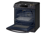 6.0 cu ft. Smart Slide-in Gas Range with Smart Dial & Air Fry in Black Stainless Steel - (NX60T8711SG)