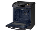 6.0 cu ft. Smart Slide-in Gas Range with Smart Dial & Air Fry in Black Stainless Steel - (NX60T8711SG)