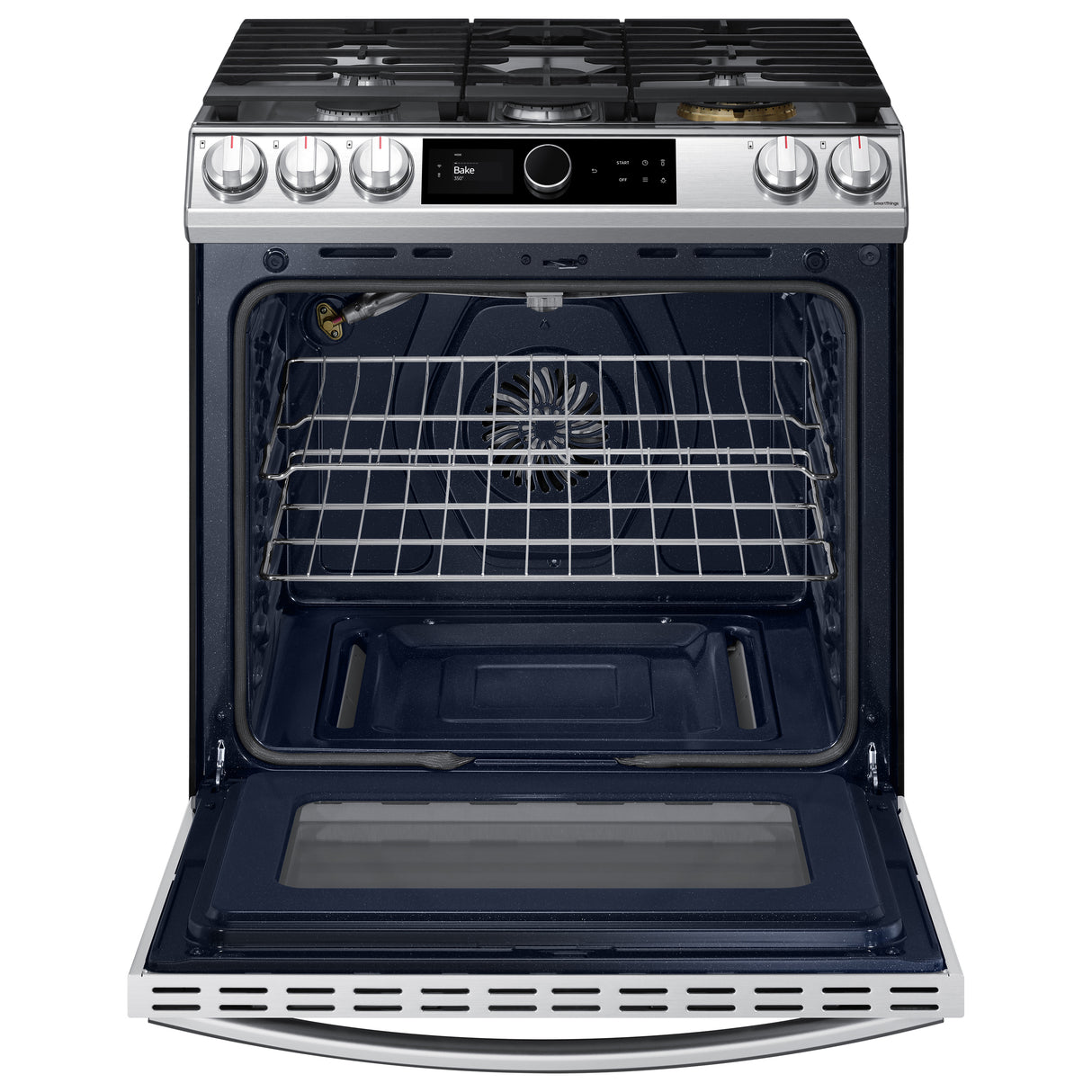 6.0 cu ft. Smart Slide-in Gas Range with Smart Dial & Air Fry in Stainless Steel - (NX60T8711SS)