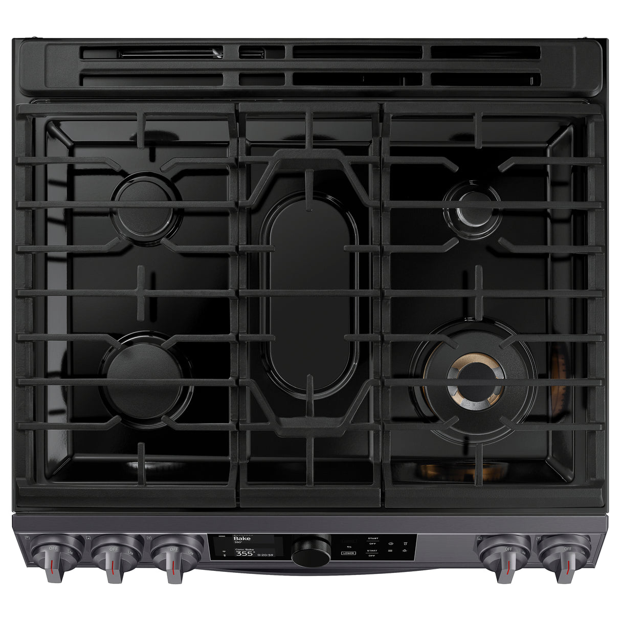 6.0 cu ft. Smart Slide-in Gas Range with Flex Duo(TM), Smart Dial & Air Fry in Black Stainless Steel - (NX60T8751SG)