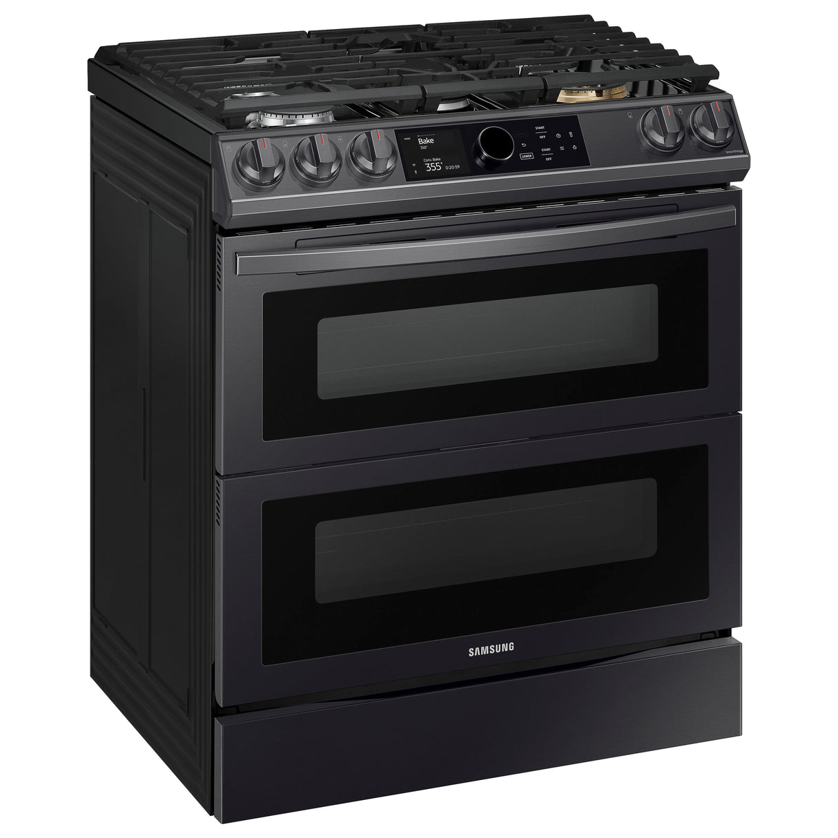 6.0 cu ft. Smart Slide-in Gas Range with Flex Duo(TM), Smart Dial & Air Fry in Black Stainless Steel - (NX60T8751SG)