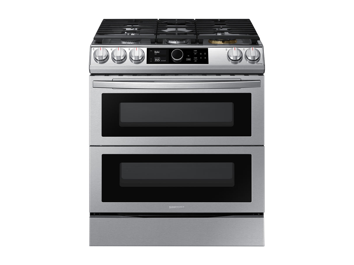 6.0 cu ft. Smart Slide-in Gas Range with Flex Duo(TM), Smart Dial & Air Fry in Stainless Steel - (NX60T8751SS)