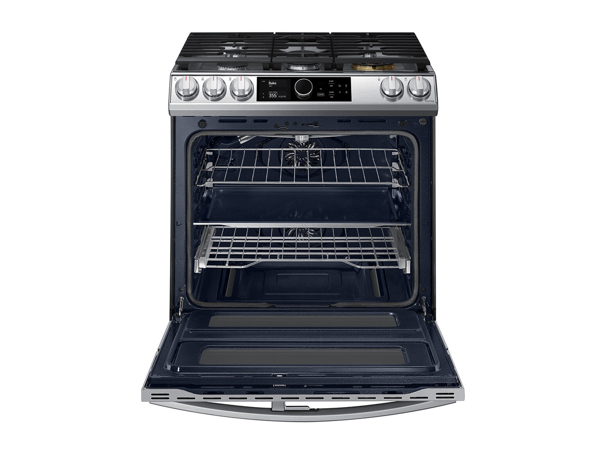 6.0 cu ft. Smart Slide-in Gas Range with Flex Duo(TM), Smart Dial & Air Fry in Stainless Steel - (NX60T8751SS)