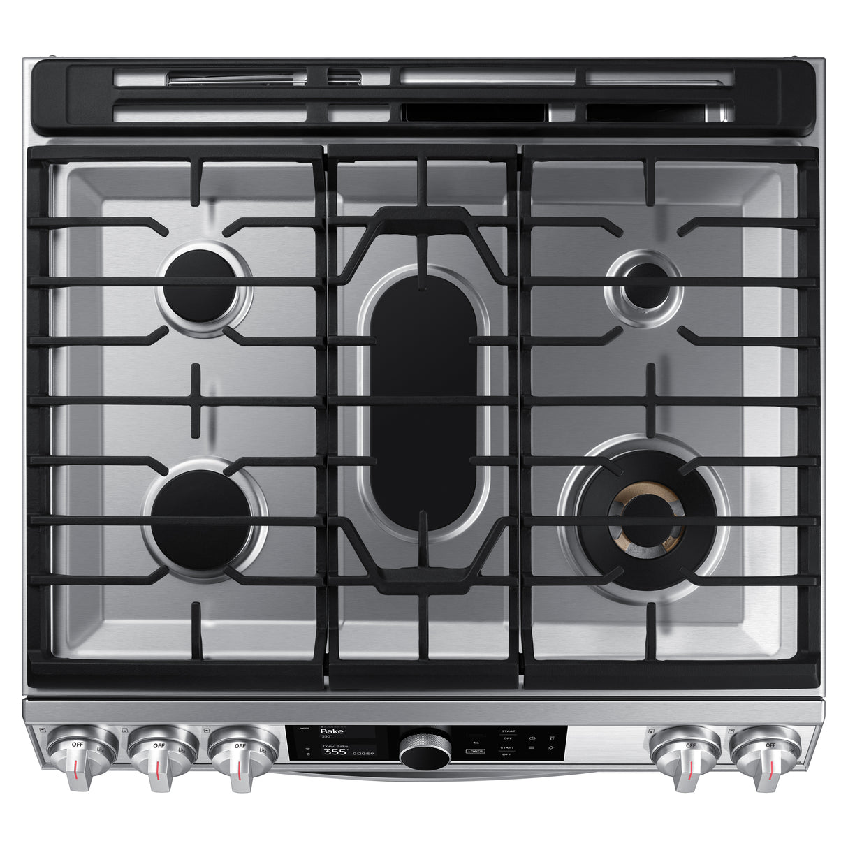 6.0 cu ft. Smart Slide-in Gas Range with Flex Duo(TM), Smart Dial & Air Fry in Stainless Steel - (NX60T8751SS)