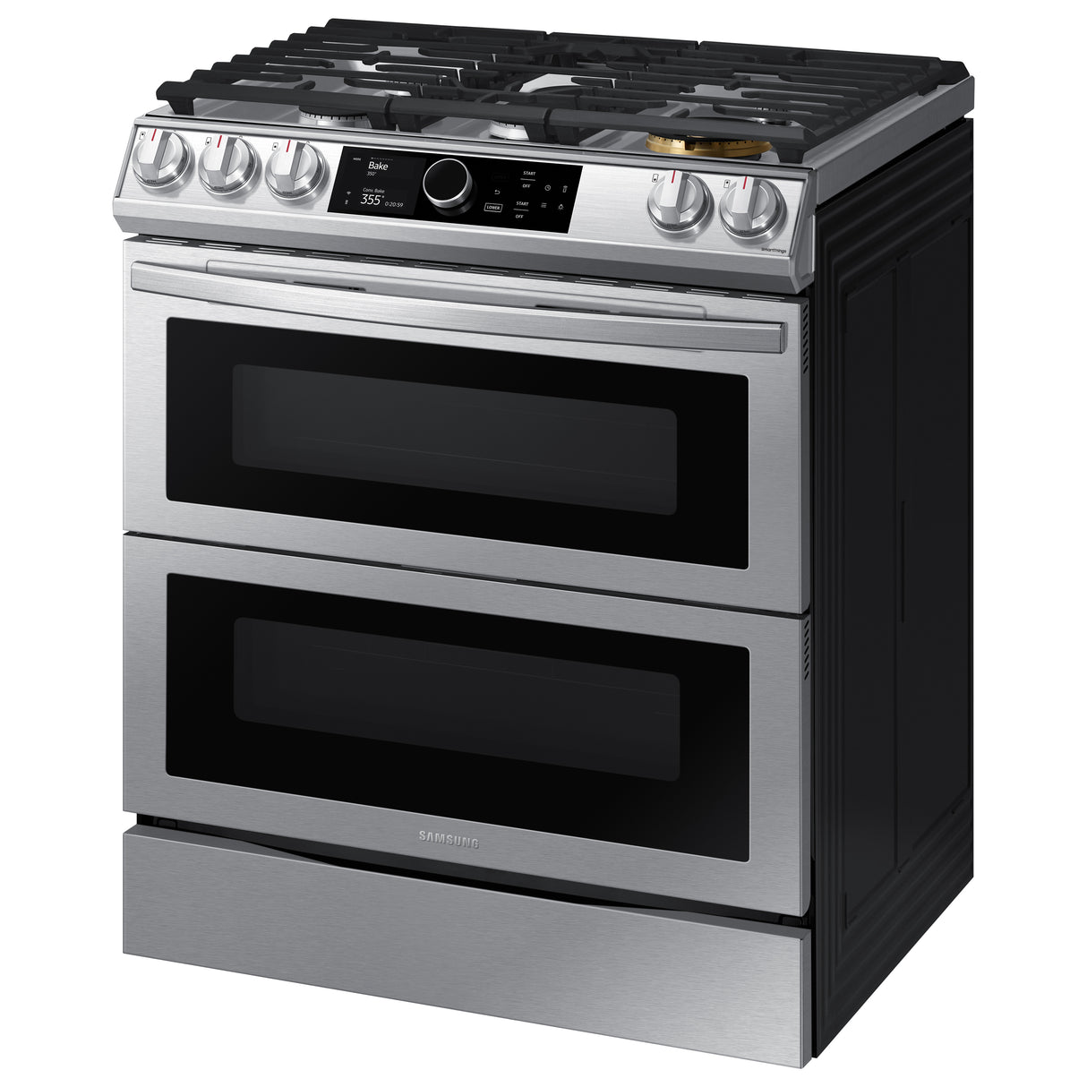 6.0 cu ft. Smart Slide-in Gas Range with Flex Duo(TM), Smart Dial & Air Fry in Stainless Steel - (NX60T8751SS)