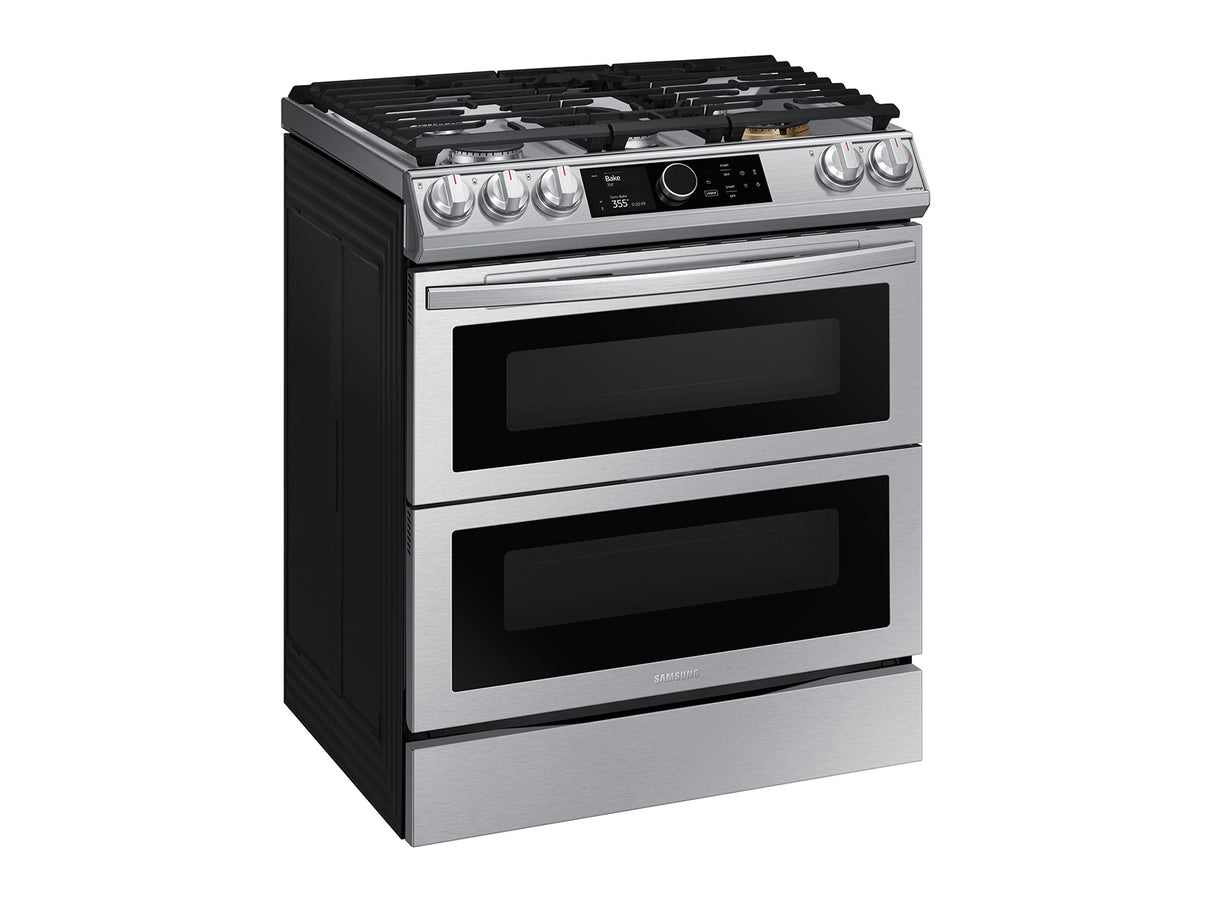 6.0 cu ft. Smart Slide-in Gas Range with Flex Duo(TM), Smart Dial & Air Fry in Stainless Steel - (NX60T8751SS)