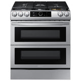 6.3 cu. ft. Flex Duo(TM) Front Control Slide-in Dual Fuel Range with Smart Dial, Air Fry, and Wi-Fi in Stainless Steel - (NY63T8751SS)