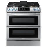 6.3 cu. ft. Flex Duo(TM) Front Control Slide-in Dual Fuel Range with Smart Dial, Air Fry, and Wi-Fi in Stainless Steel - (NY63T8751SS)