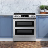 6.3 cu. ft. Flex Duo(TM) Front Control Slide-in Dual Fuel Range with Smart Dial, Air Fry, and Wi-Fi in Stainless Steel - (NY63T8751SS)