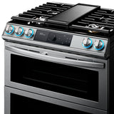 6.3 cu. ft. Flex Duo(TM) Front Control Slide-in Dual Fuel Range with Smart Dial, Air Fry, and Wi-Fi in Stainless Steel - (NY63T8751SS)