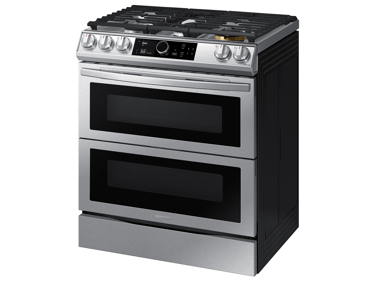 6.3 cu. ft. Flex Duo(TM) Front Control Slide-in Dual Fuel Range with Smart Dial, Air Fry, and Wi-Fi in Stainless Steel - (NY63T8751SS)