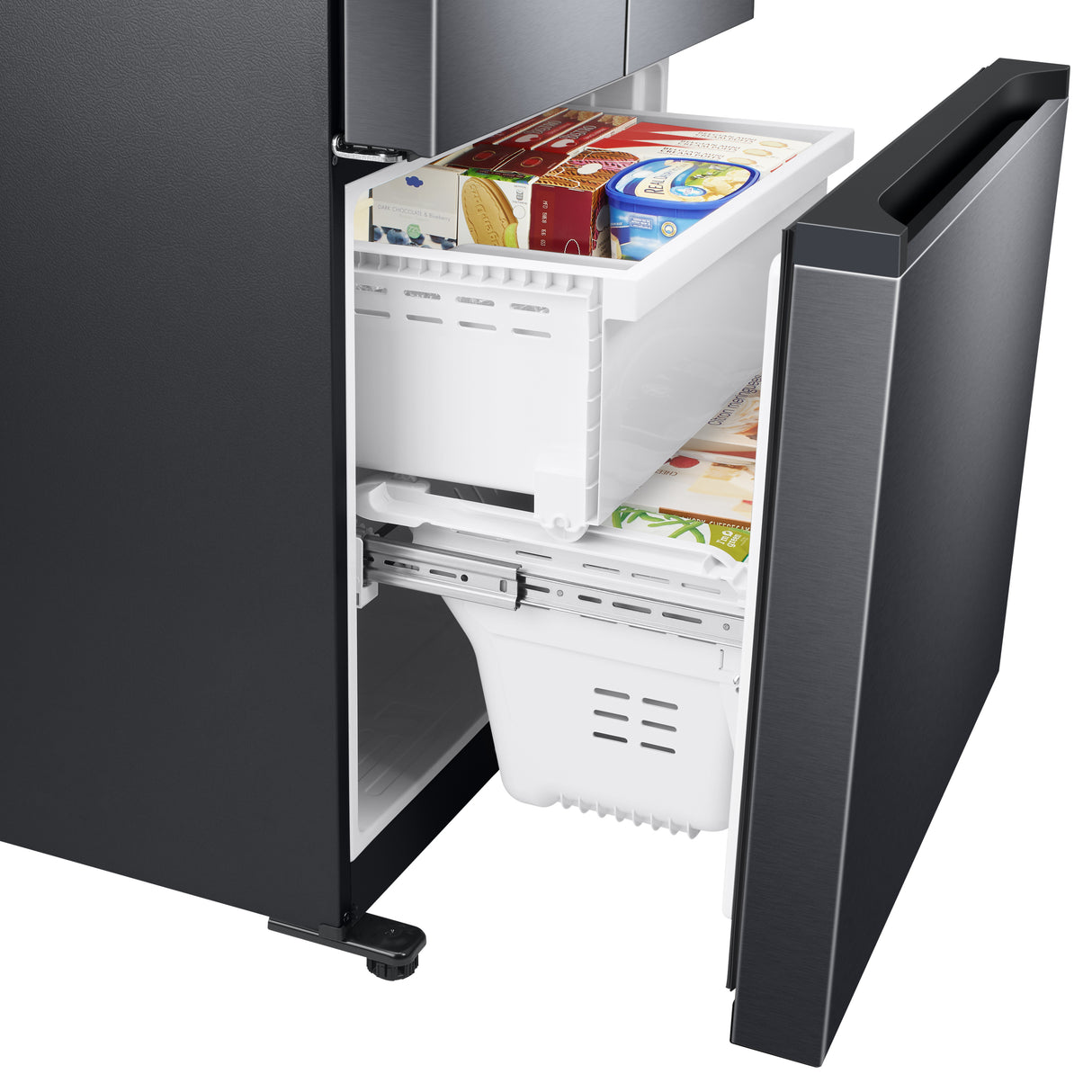 18 cu. ft. Smart Counter Depth 3-Door French Door Refrigerator in Stainless Steel - (RF18A5101SR)