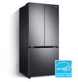 18 cu. ft. Smart Counter Depth 3-Door French Door Refrigerator in Stainless Steel - (RF18A5101SR)