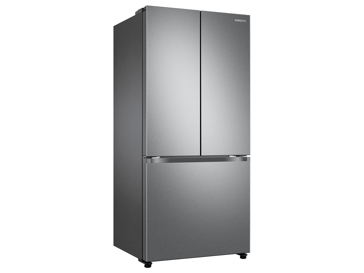 18 cu. ft. Smart Counter Depth 3-Door French Door Refrigerator in White - (RF18A5101WW)