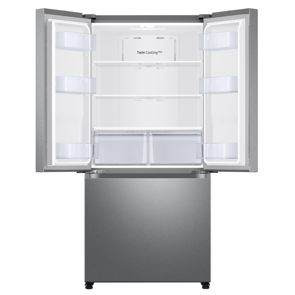 18 cu. ft. Smart Counter Depth 3-Door French Door Refrigerator in Stainless Steel - (RF18A5101SR)