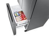 18 cu. ft. Smart Counter Depth 3-Door French Door Refrigerator in Stainless Steel - (RF18A5101SR)