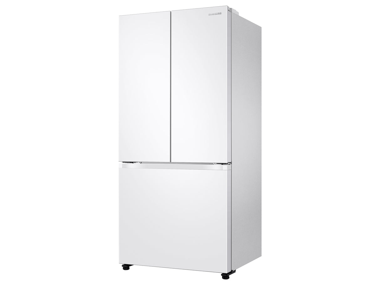 18 cu. ft. Smart Counter Depth 3-Door French Door Refrigerator in White - (RF18A5101WW)