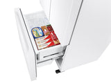 18 cu. ft. Smart Counter Depth 3-Door French Door Refrigerator in White - (RF18A5101WW)