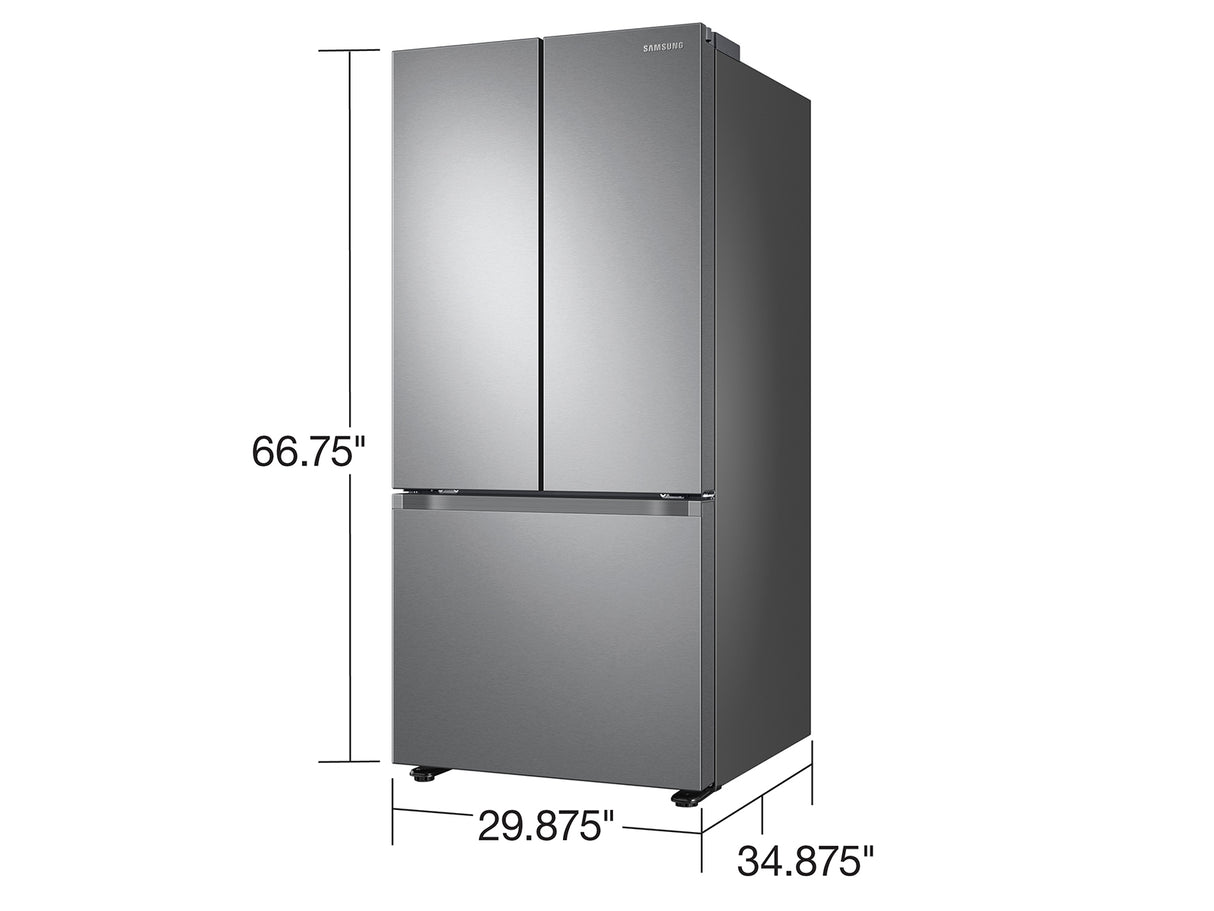 22 cu. ft. Smart 3-Door French Door Refrigerator in Stainless Steel - (RF22A4121SR)