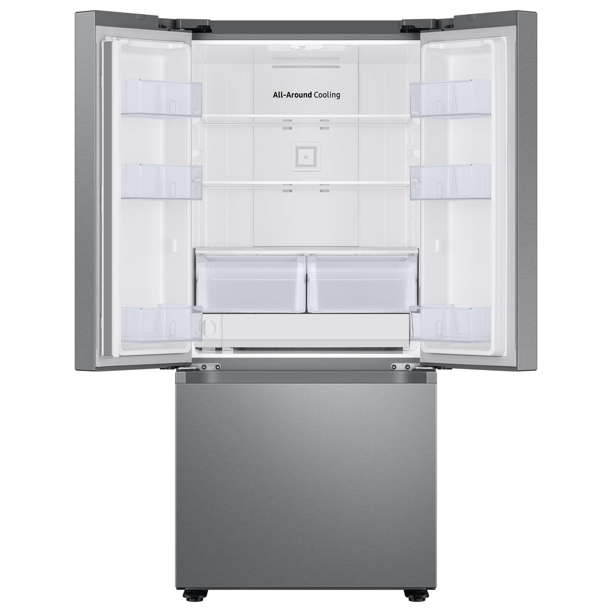 22 cu. ft. Smart 3-Door French Door Refrigerator in Stainless Steel - (RF22A4121SR)