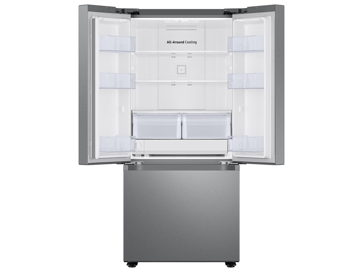 22 cu. ft. Smart 3-Door French Door Refrigerator in Stainless Steel - (RF22A4121SR)