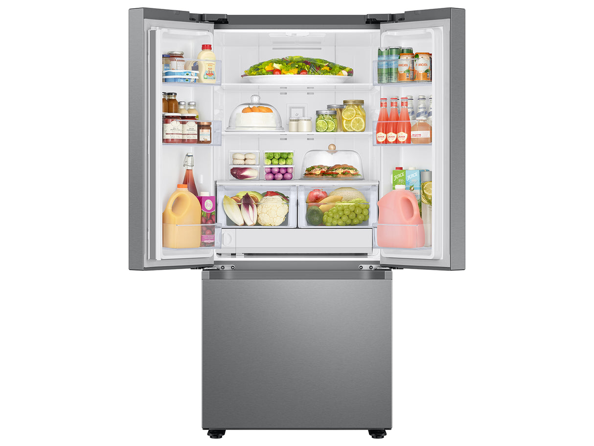 22 cu. ft. Smart 3-Door French Door Refrigerator in Stainless Steel - (RF22A4121SR)