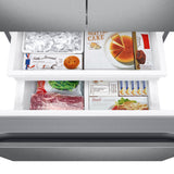 22 cu. ft. Smart 3-Door French Door Refrigerator in Stainless Steel - (RF22A4121SR)