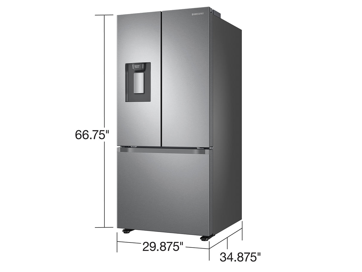 22 cu. ft. Food Showcase Counter Depth 4-Door French Door Refrigerator in Black Stainless Steel - (RF22R7351SG)