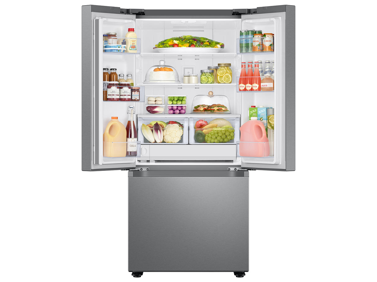 22 cu. ft. Smart 3-Door French Door Refrigerator with External Water Dispenser in Fingerprint Resistant Stainless Steel - (RF22A4221SR)