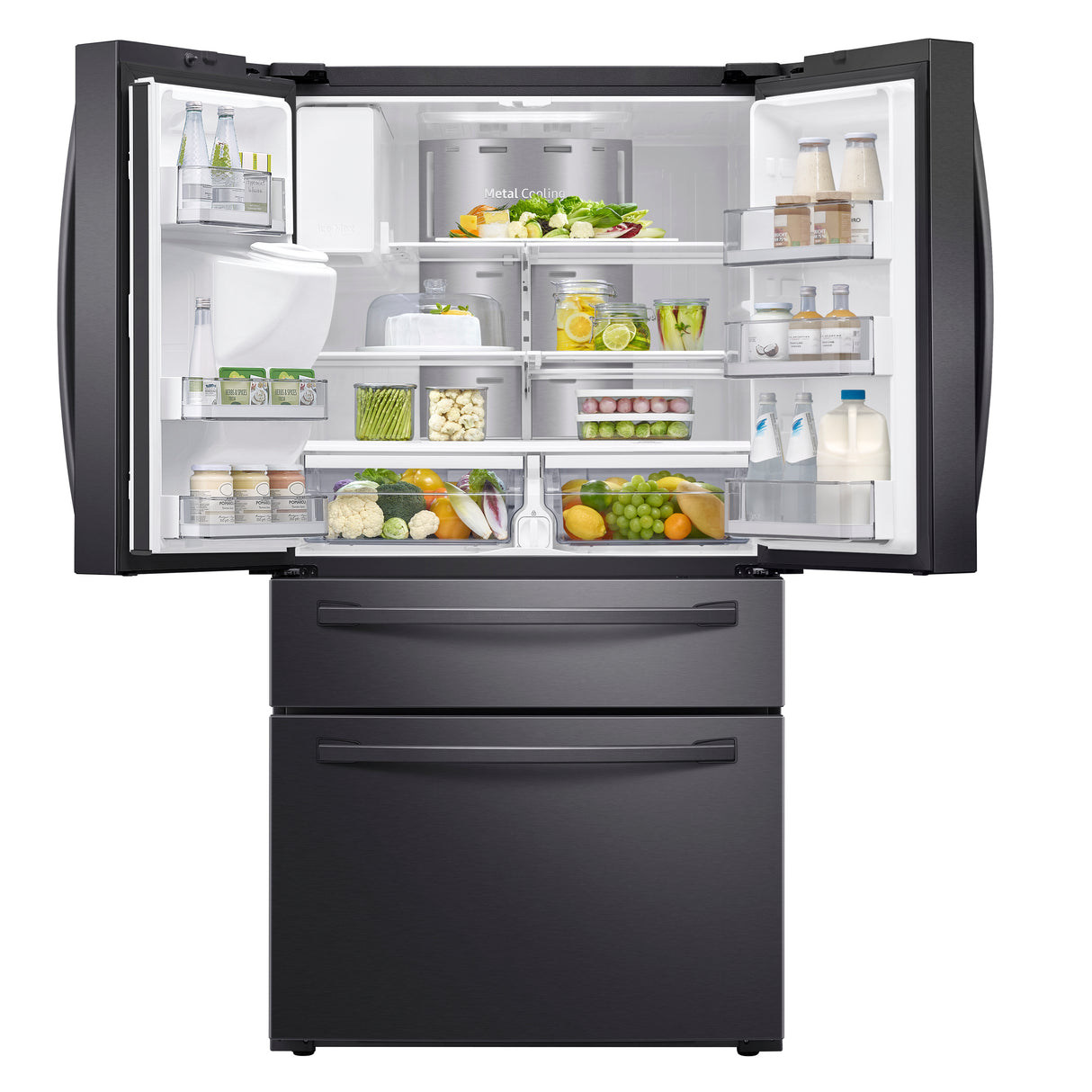 22 cu. ft. 4-Door French Door, Counter Depth Refrigerator with 21.5" Touch Screen Family Hub(TM) in Stainless Steel - (RF22R7551SR)