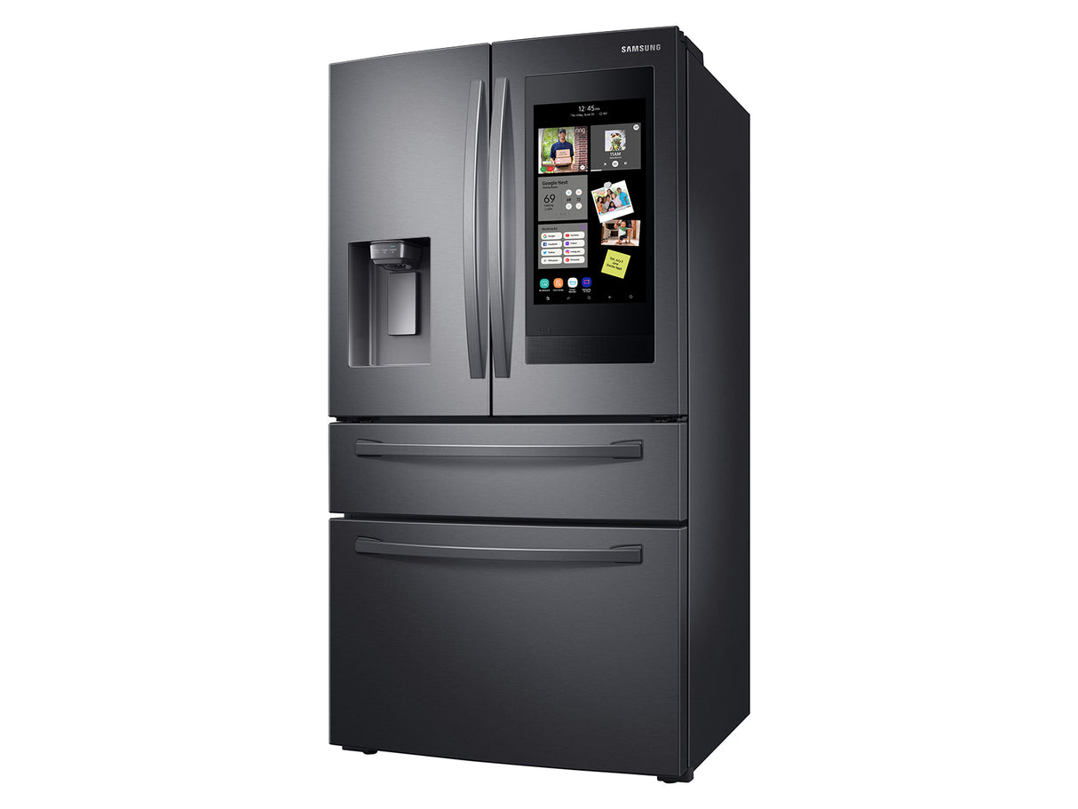 22 cu. ft. 4-Door French Door, Counter Depth Refrigerator with 21.5" Touch Screen Family Hub(TM) in Black Stainless Steel - (RF22R7551SG)