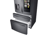 22 cu. ft. 4-Door French Door, Counter Depth Refrigerator with 21.5" Touch Screen Family Hub(TM) in Black Stainless Steel - (RF22R7551SG)