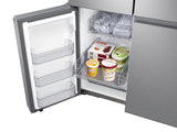 23 cu. ft. Smart Counter Depth 4-Door Flex(TM) Refrigerator with Beverage Center and Dual Ice Maker in Stainless Steel - (RF23A9671SR)