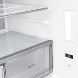 Bespoke 4-Door Flex(TM) Refrigerator (23 cu. ft.) in White Glass - (RF23A967512)