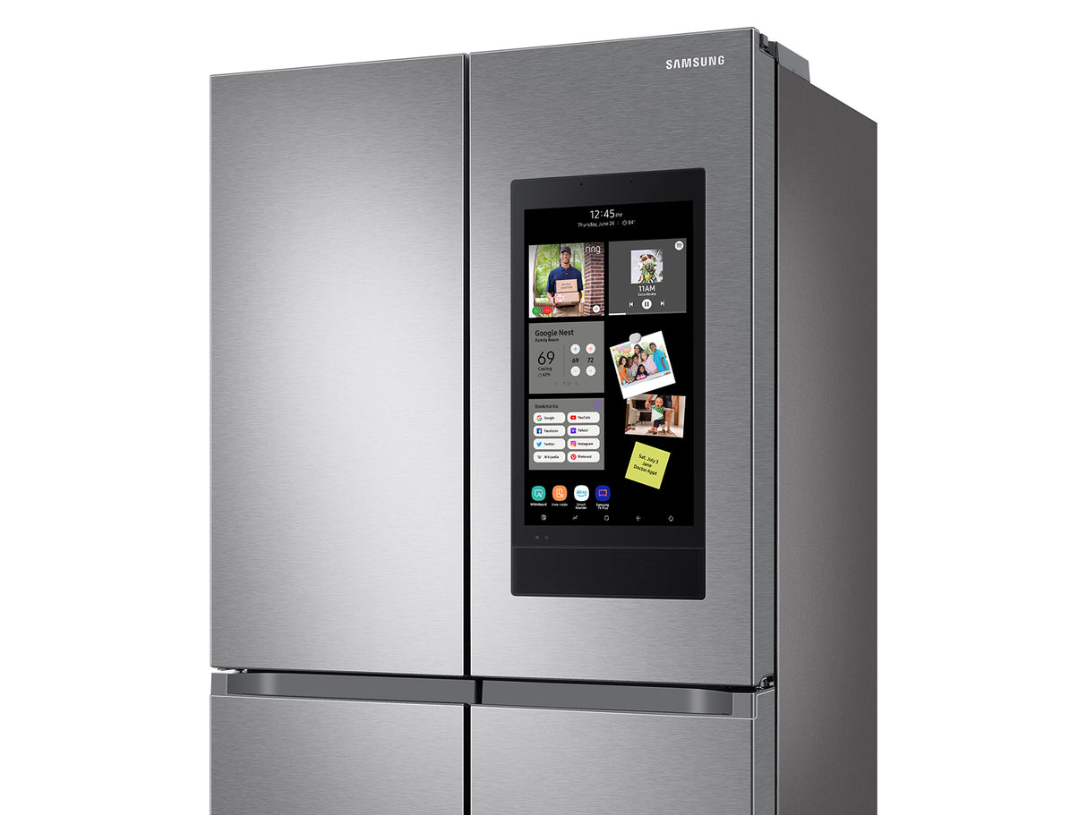 23 cu. ft. Smart Counter Depth 4-Door Flex(TM) refrigerator with Family Hub(TM) and Beverage Center in Stainless Steel - (RF23A9771SR)