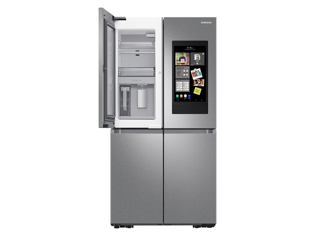 23 cu. ft. Smart Counter Depth 4-Door Flex(TM) refrigerator with Family Hub(TM) and Beverage Center in Stainless Steel - (RF23A9771SR)