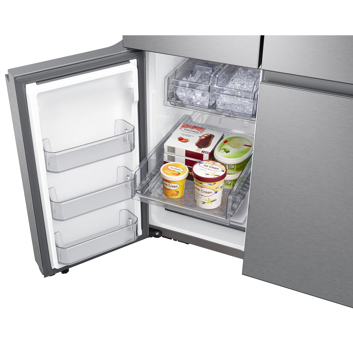 23 cu. ft. Smart Counter Depth Side-by-Side Refrigerator in Stainless Steel - (RS23A500ASR)