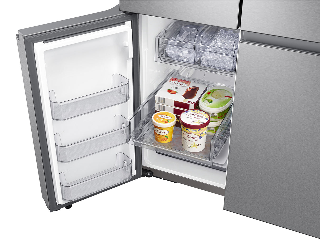 23 cu. ft. Smart Counter Depth BESPOKE 4-Door Flex(TM) Refrigerator with Customizable Panel Colors - (RF23A9675AP)