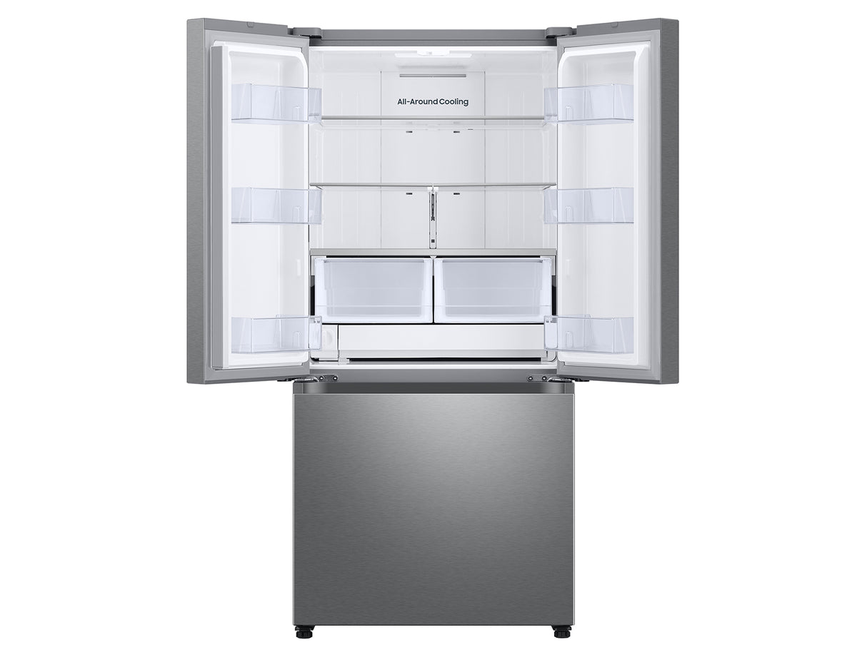 25 cu. ft. 33" 3-Door French Door Refrigerator with Dual Auto Ice Maker in Stainless Steel - (RF25C5151SR)