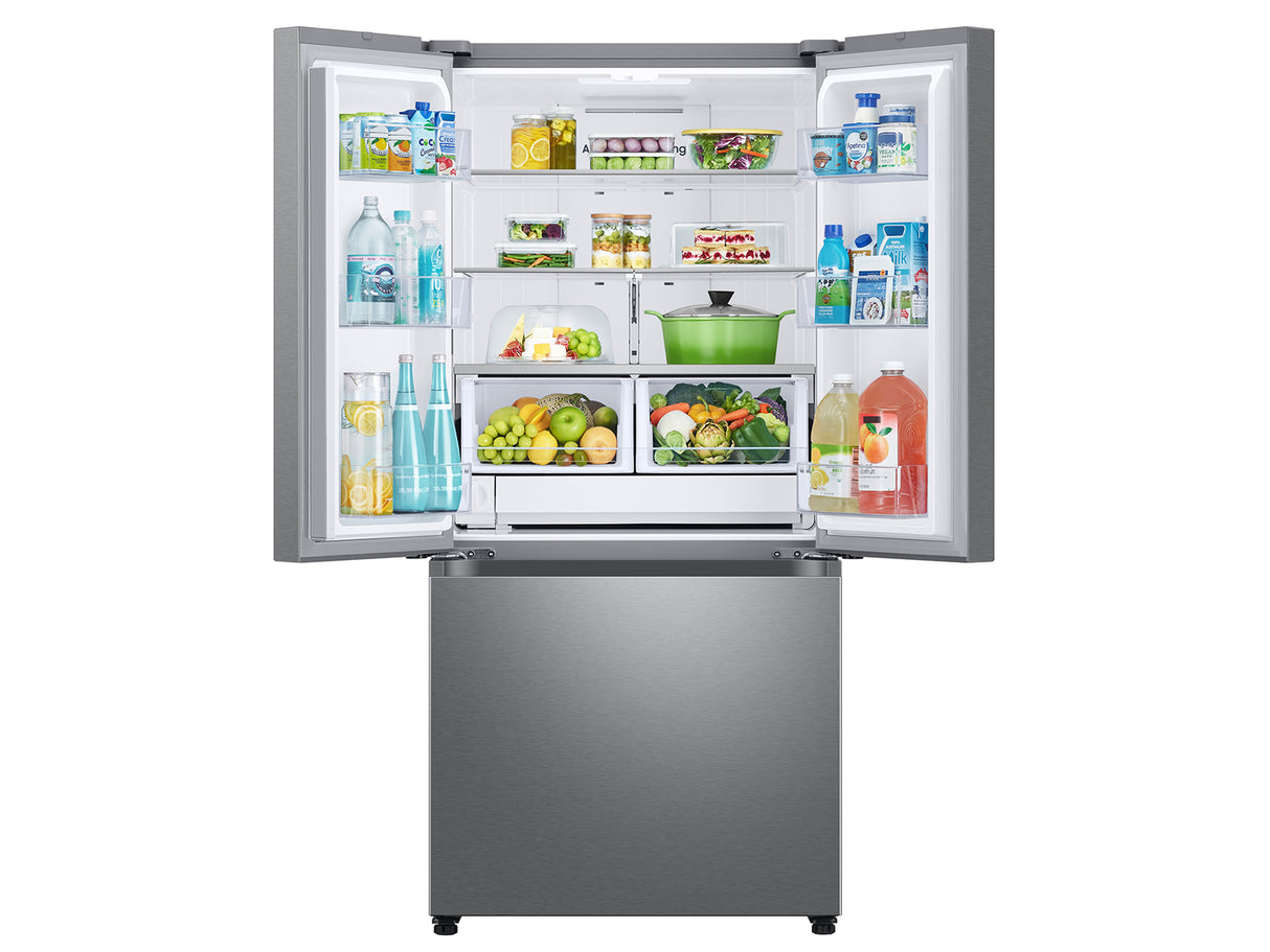 25 cu. ft. 33" 3-Door French Door Refrigerator with Dual Auto Ice Maker in Stainless Steel - (RF25C5151SR)