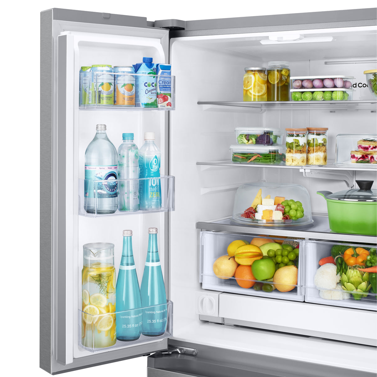 25 cu. ft. 33" 3-Door French Door Refrigerator with Dual Auto Ice Maker in Stainless Steel - (RF25C5151SR)