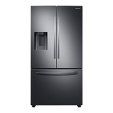 27 cu. ft. Large Capacity 3-Door French Door Refrigerator with External Water & Ice Dispenser in Black Stainless Steel - (RF27T5201SG)